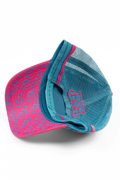 H&H Trucker Hat - Hot Pink & Turquoise