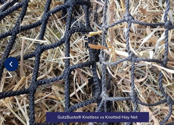 GutzBusta KNOTLESS Slow Feed Hay Net : Horse