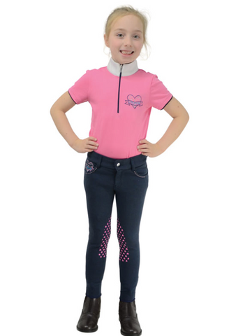 Lola Love Heart Children's Jodhpurs by Little Rider : Future Stars