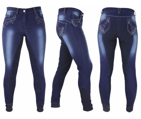 Hy DENIM Look Diamante Breeches