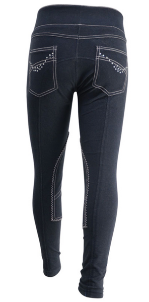 Hy Eccleston Diamante Children's DENIM Leggings : Future Stars