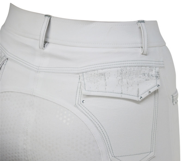Hy Highgrove Competition White/Silver Breeches